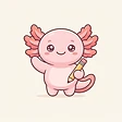 Figgy the axolotl waving