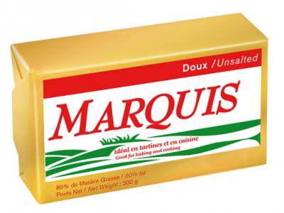 Elle & Vire Unsalted Marquis butter 200gx20