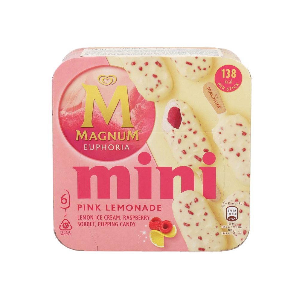 Magnum Mini Euphoria Pink Lemonade 6x55mlx6