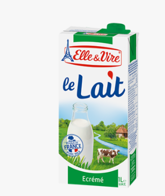 Elle & Vire Skimmed Milk 1ltr x6
