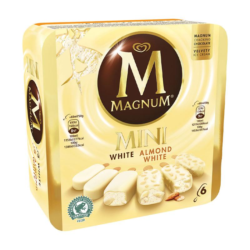 Magnum Mini White & White Almond 6x55ml (x6)