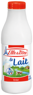 Elle & Vire Full Fat Bottle Milk 1ltr x12