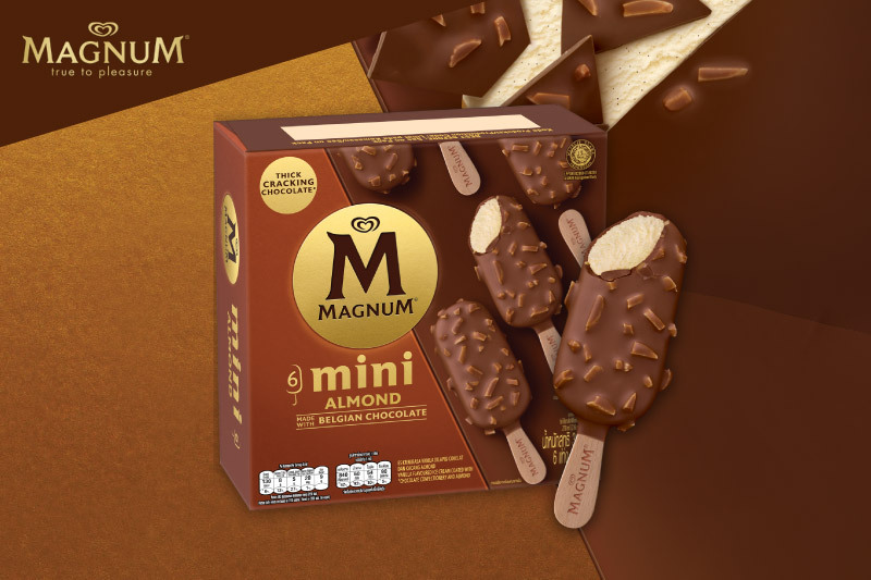 Magnum Mini Almond 25 x55ml Sticks