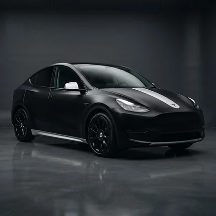 Proof Version 3 — Satin Black with Metallic Silver Accent Package