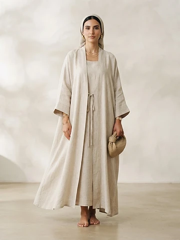 Mariam Linen Summer Abaya