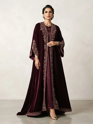 Rania Velvet Evening Abaya