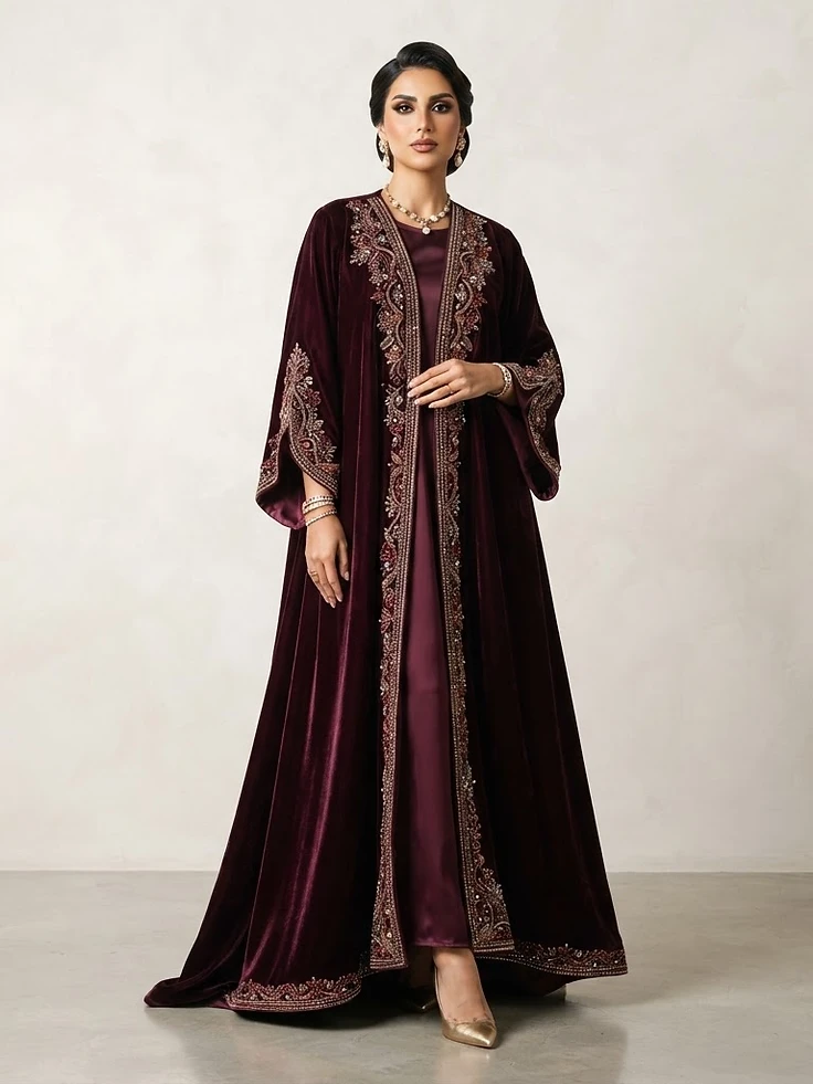 Rania Velvet Evening Abaya