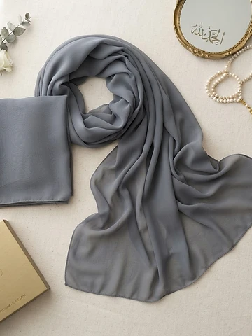 Slate Georgette Hijab