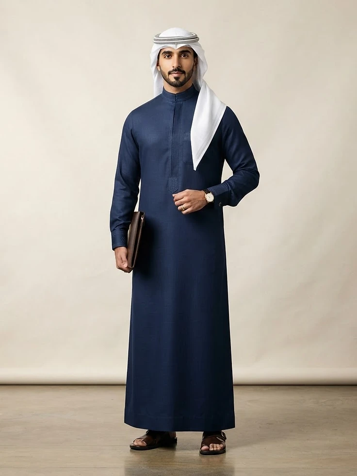 Navy Midnight Kandoora