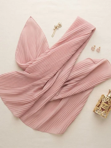 Rose Quartz Pleated Hijab