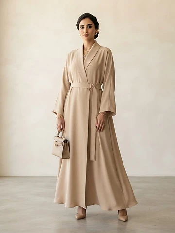 Sahara Crepe Wrap Abaya