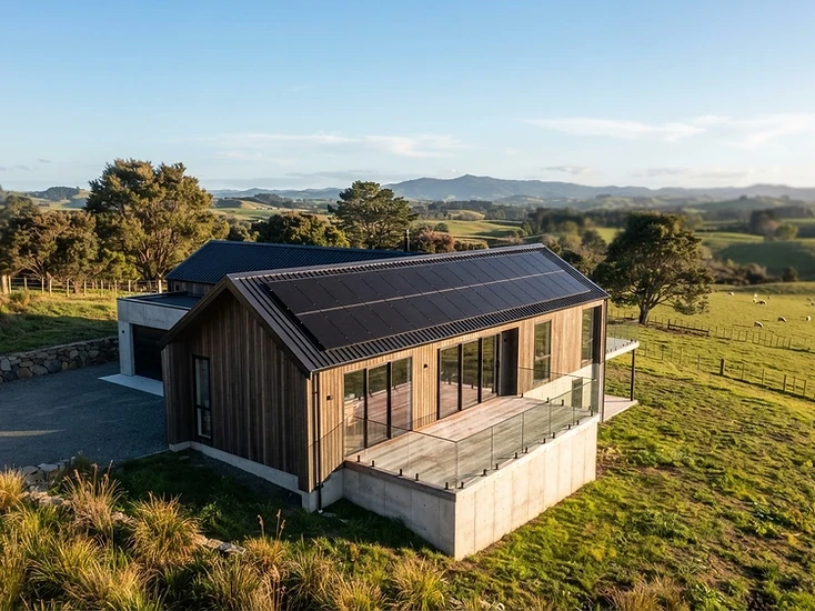 New Zealand home with rooftop solar