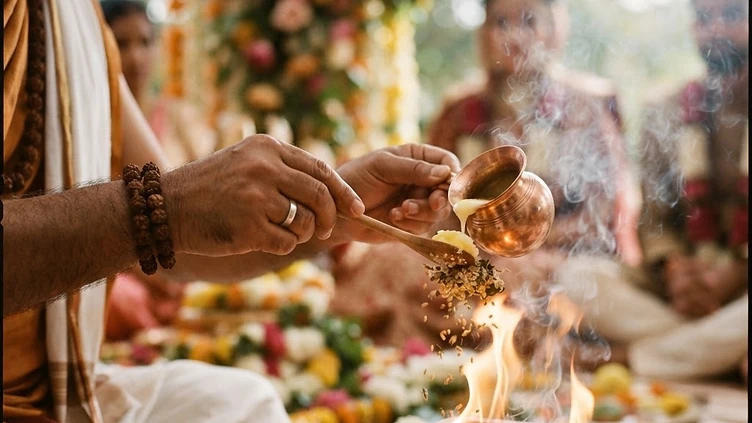 A remote venue walkthrough, sent to the couple · Illustrative image — real photography to follow