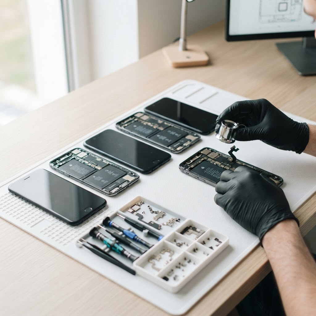 Detailarbeit in der Werkstatt