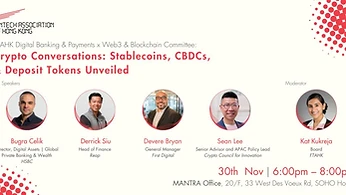 Panellist: Crypto Conversations — Stablecoins, CBDCs & Deposit Tokens Unveiled