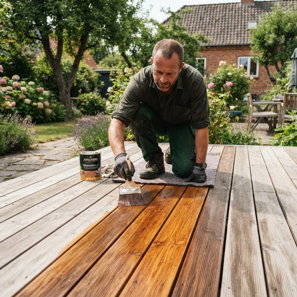 Oliering og vedligeholdelse af træterrasse