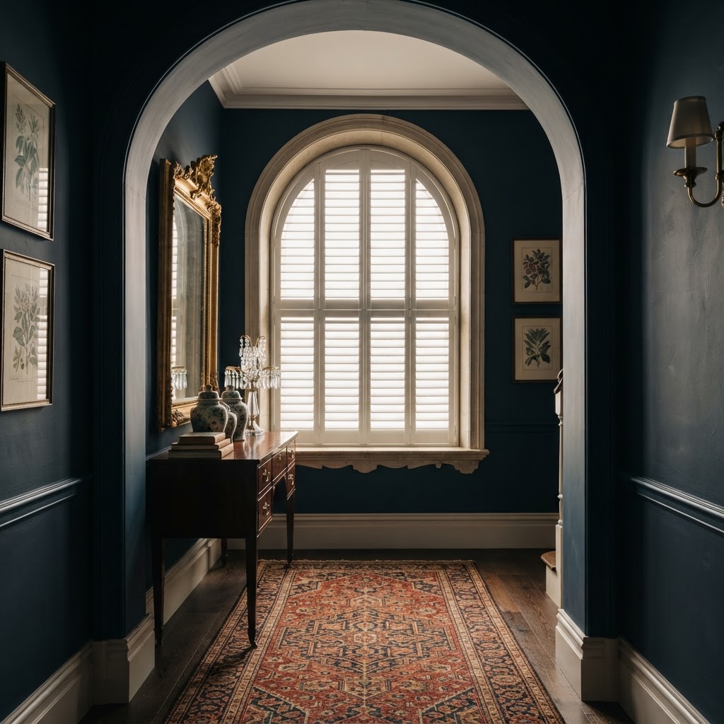 Special Shape Shutters installed in a Cheltenham home