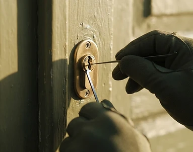 Cilinderslot wordt schadevrij geopend met spanner en pick