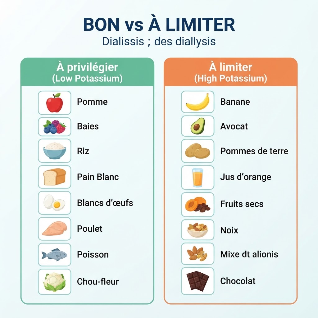 Quels fruits et légumes privilégier selon leur teneur en potassium