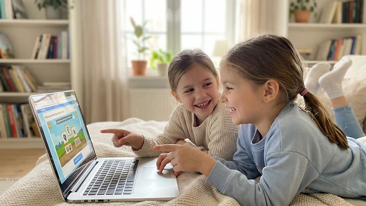 Képernyőidő gyerekeknek, gyerekek közös laptophasználata