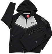 NK TECH FLEECE SET — BLACK/GREY