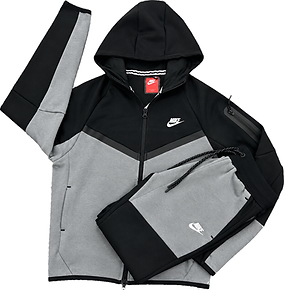 NK TECH FLEECE SET — GREY PANEL