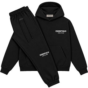 FOG ESSENTIALS SWEATS SET — BLACK