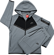 NK TECH FLEECE SET — GREY CHEVRON