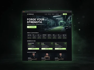 Gym website concept