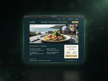 Restaurant website concept