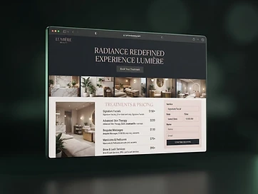 Beauty website concept