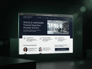 Professional Services website concept