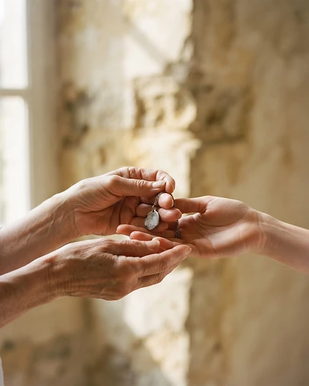 Handen die geven — een daad van liefdadigheid