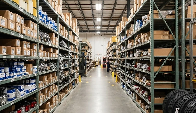 Commercial truck parts inventory at Truck World