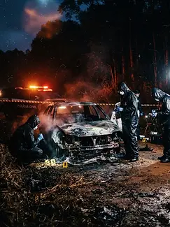 Perícia criminal investiga morte de juiz encontrado carbonizado