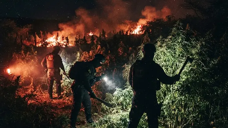 Polícia Federal erradica 612 mil pés de maconha no Sertão