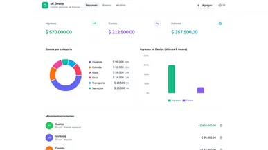 FinanzaSimple template preview