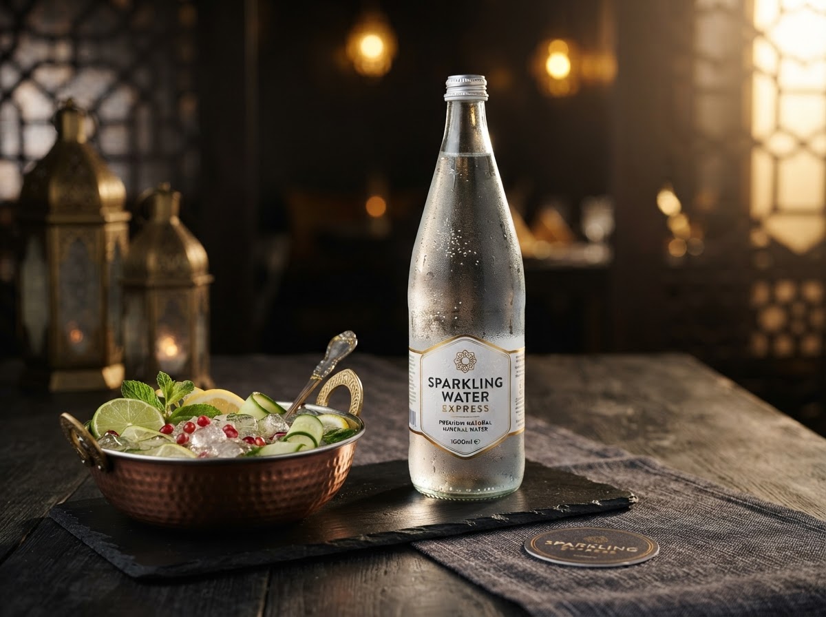 Mineral Water glass Bottle 1000 ml