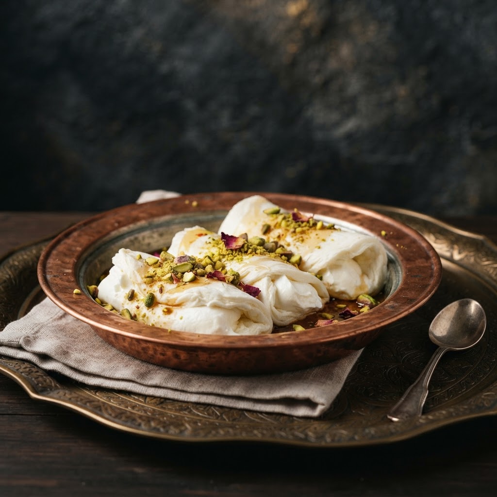 Halawa Bel Jeben with Cream