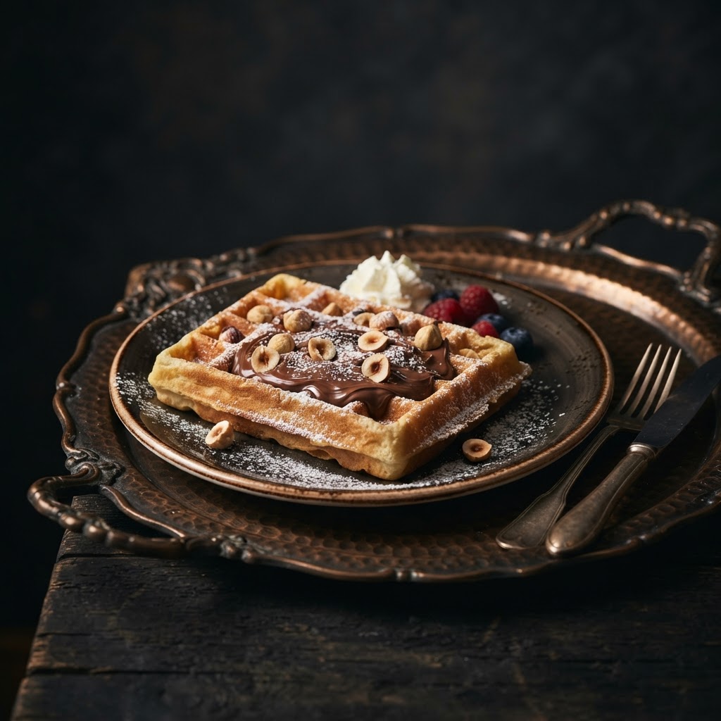 Waffle with Nutella