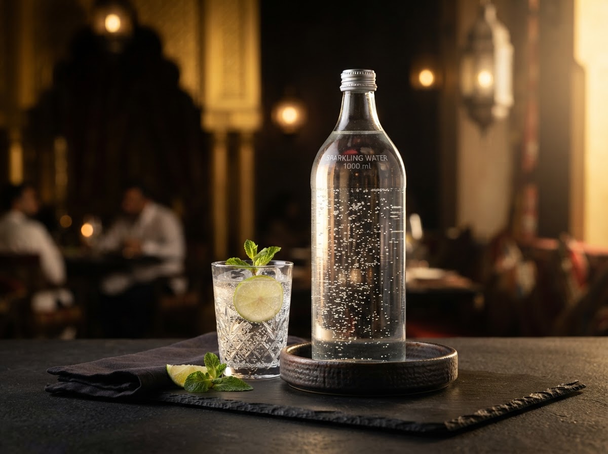 Sparkling Water glass Bottle 1000 ml Express