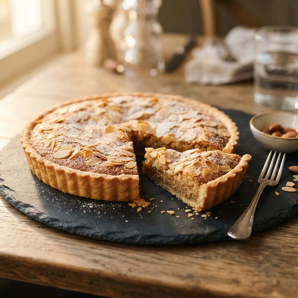 Well-baked almond tart
