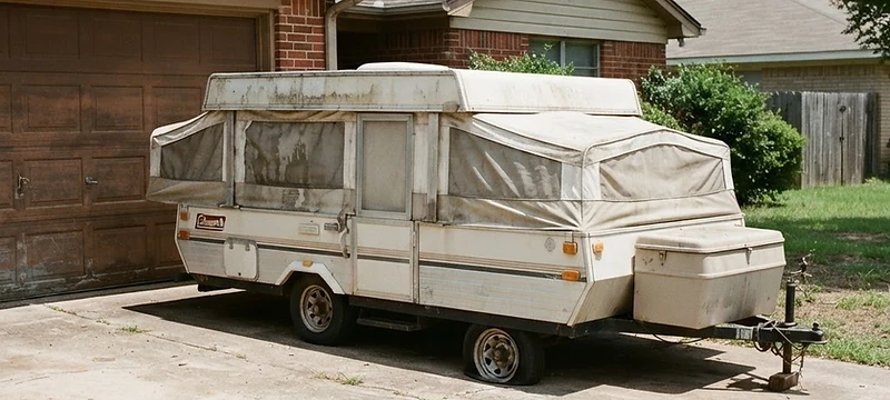 1974 Apache Ramada — hard-sided pop-up
