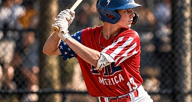 Baseball player at bat