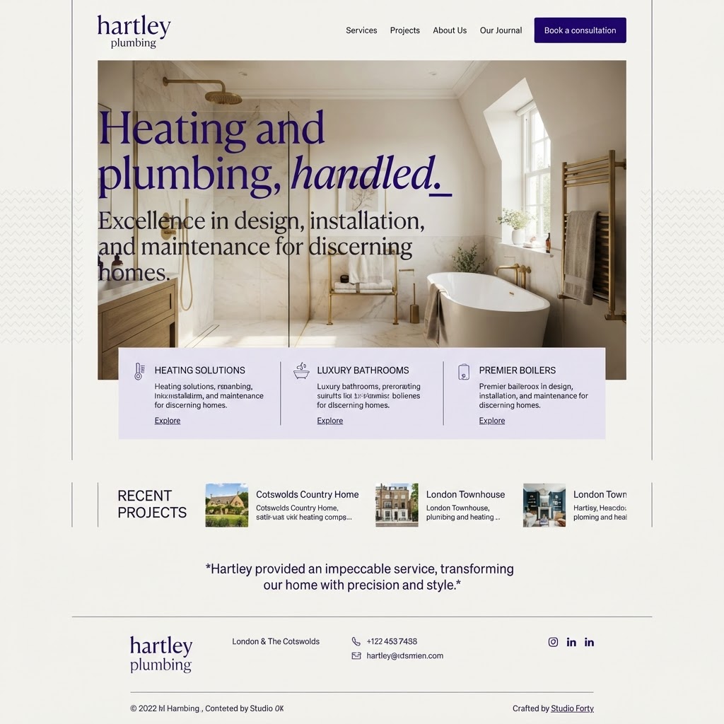 Modern revamped website