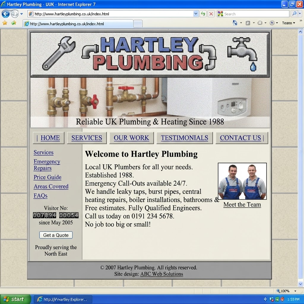 Dated example website