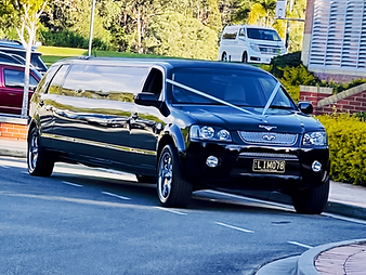 Black Super Stretch Limousine, seating for 12 passengers