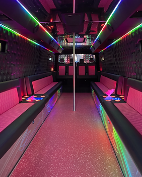 Party bus for a group celebration
