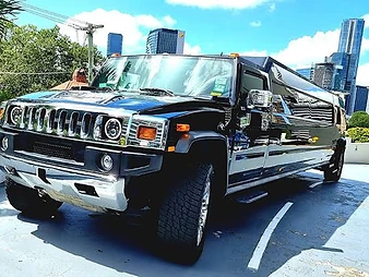 Black Super Stretch Hummer, seating for 15 passengers