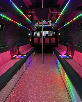 Party bus for a group celebration